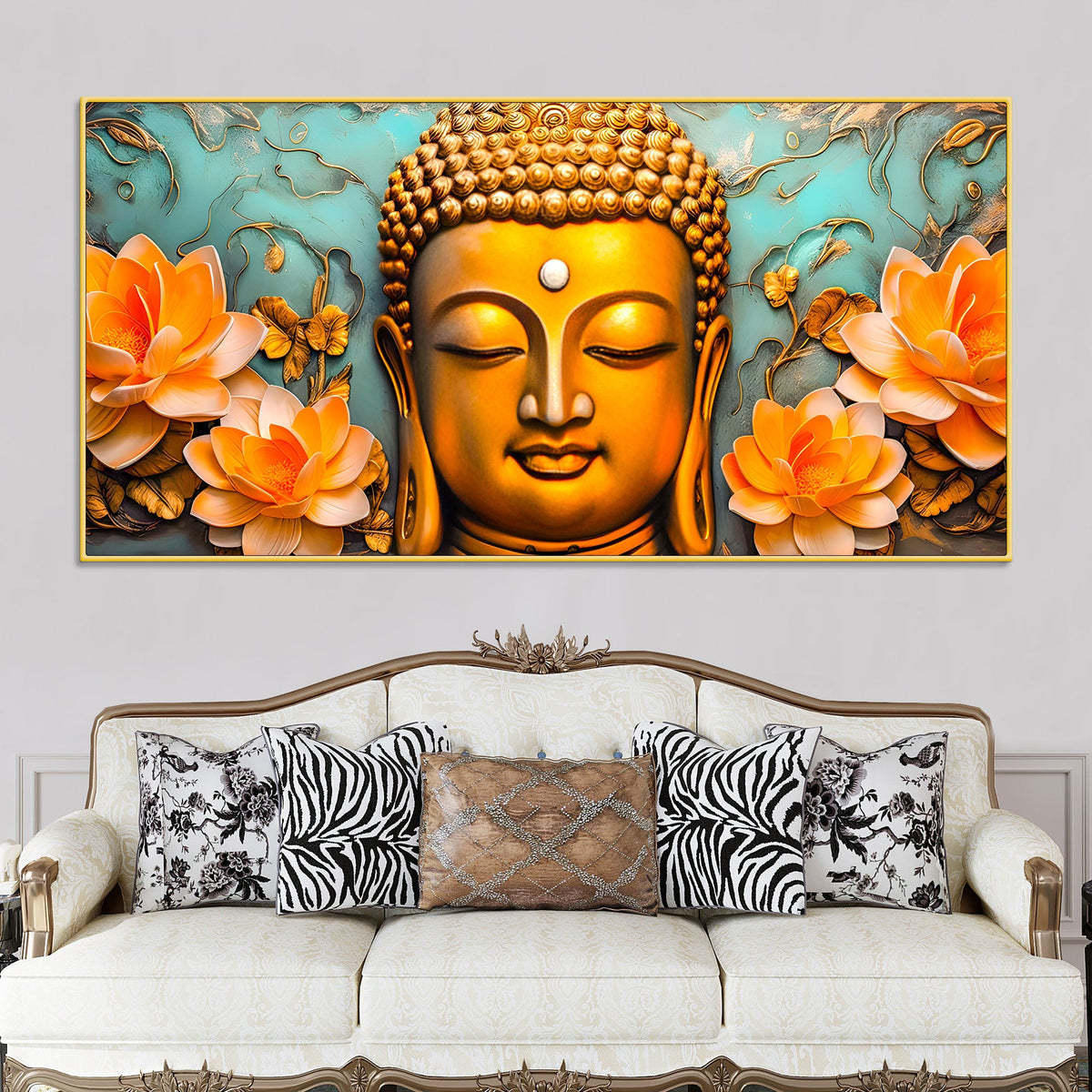 Buddha Wall Painting for Artistic Home Styling