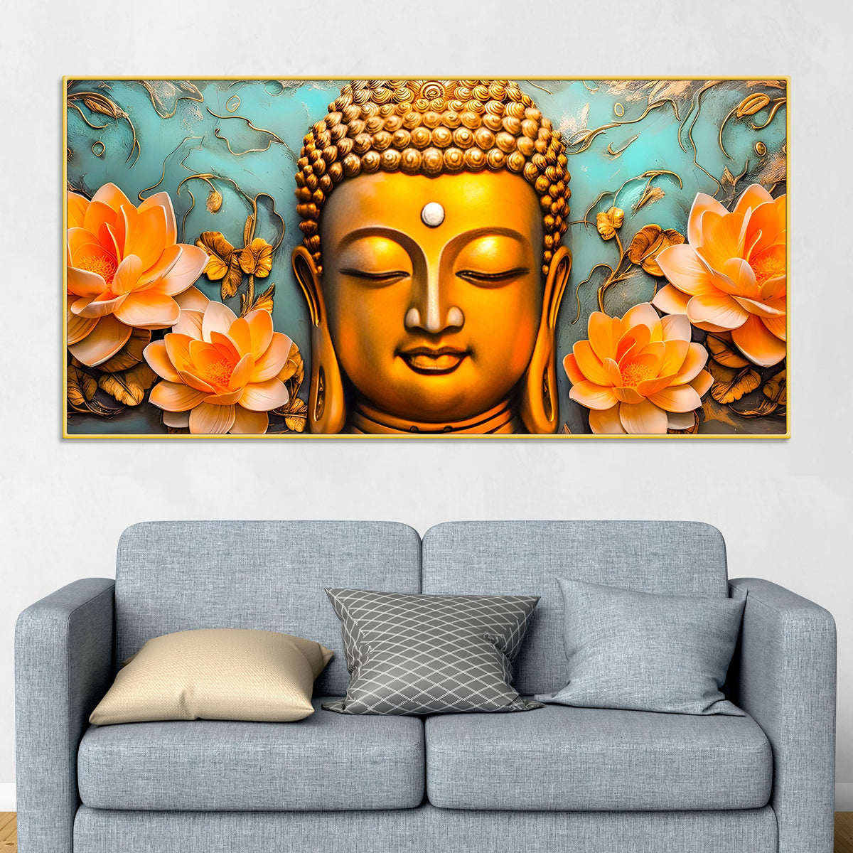 Buddha Wall Painting for Artistic Home Styling