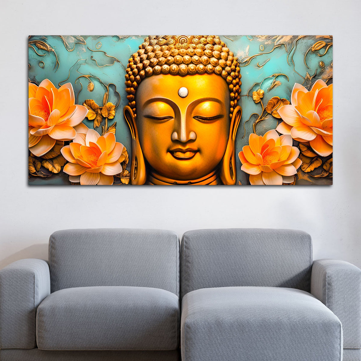 Buddha Wall Painting for Artistic Home Styling