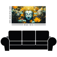 Buddha Wall Painting for Calm & Positive Energy