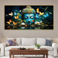 Buddha Wall Painting for Living Room – Calm Vibes Art
