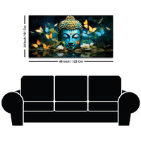 Buddha Wall Painting for Living Room – Calm Vibes Art