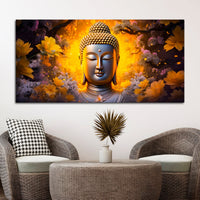 Buddha Wall Painting for Positive Vibes & Peaceful Home Interior
