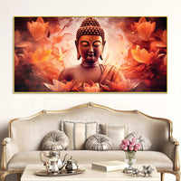 Buddha Wall Painting with Temple Art – Premium Decor