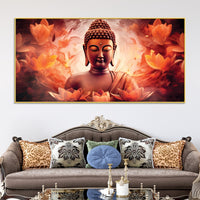 Buddha Wall Painting with Temple Art – Premium Decor