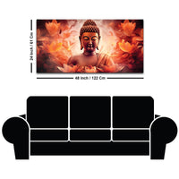 Buddha Wall Painting with Temple Art – Premium Decor