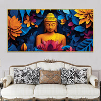 Buddha Wisdom Painting for Spiritual Decor
