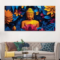 Buddha Wisdom Painting for Spiritual Decor