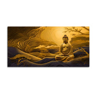 Calm Buddha Wall Painting for Spiritual Home Décor