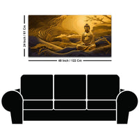 Calm Buddha Wall Painting for Spiritual Home Décor