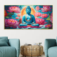 Calm & Peaceful Buddha Canvas Wall Painting for Bedroom