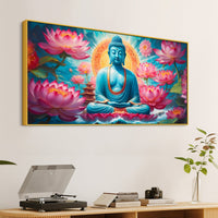 Calm & Peaceful Buddha Canvas Wall Painting for Bedroom