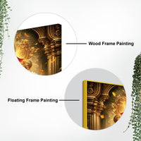 Charming Lord Shri Ganeshji Spiritual Canvas Wall Painting for Home & Office Decoration – Modern Religious Wall Art