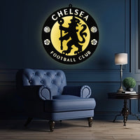 Chelsea Football Club LED Wall Hanging Light for Fan Wall Decor