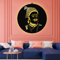 Chhatrapati Shivaji Maharaj LED Wall Frame for Wall Decor