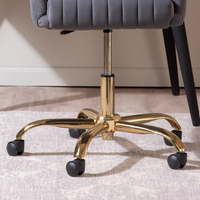 Chic Grey Accent Chair with Tufted Design