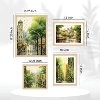 City & Nature Wall Frame Set of Four