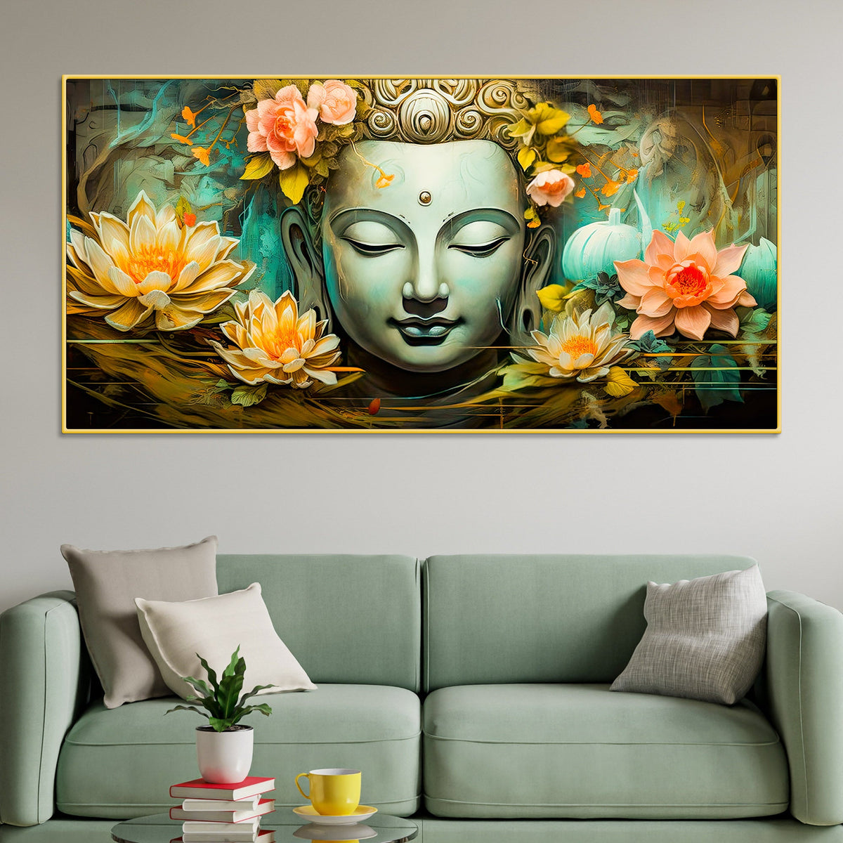 Classic Buddha Painting for Home Wall Décor