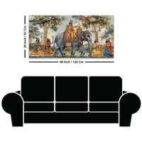 Classic Maharaja Elephant Ride Canvas Painting