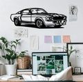 Classic Muscle Car Metal Wall Art | Car Wall Decor