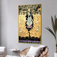 Classic Nathdwara Pichwai Shrinathji Canvas Painting | Hindu Spiritual Decor