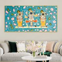 Classic Nathdwara Shrinathji Pichwai Painting on Canvas – Spiritual Decor