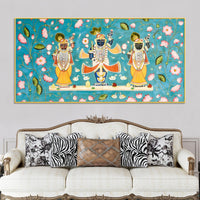 Classic Nathdwara Shrinathji Pichwai Painting on Canvas – Spiritual Decor