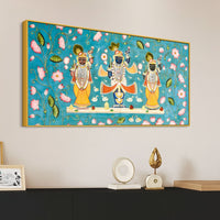 Classic Nathdwara Shrinathji Pichwai Painting on Canvas – Spiritual Decor