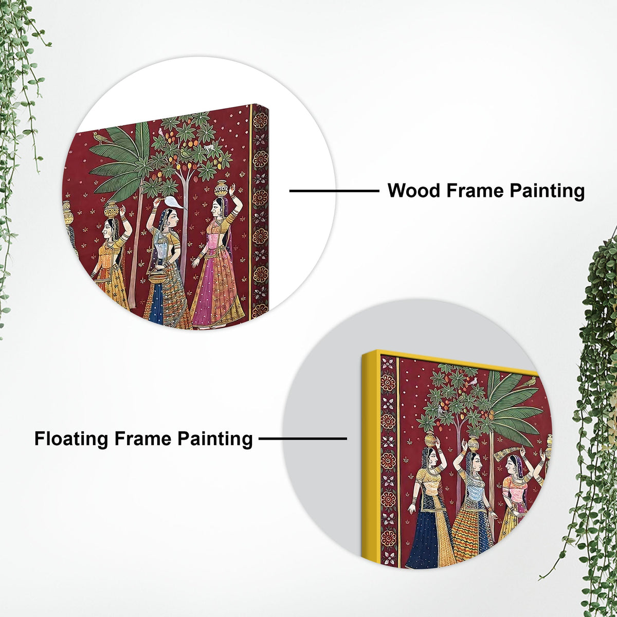 Classic Nathdwara Style Shri Krishna Raas Leela Pichwai Canvas Wall Painting