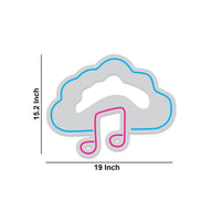 Cloud Music Note Neon Sign LED Light