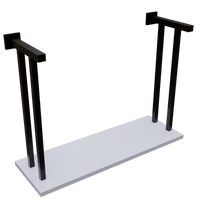 Compact Wooden Wall Mounted Desk for Laptop Books & Decor