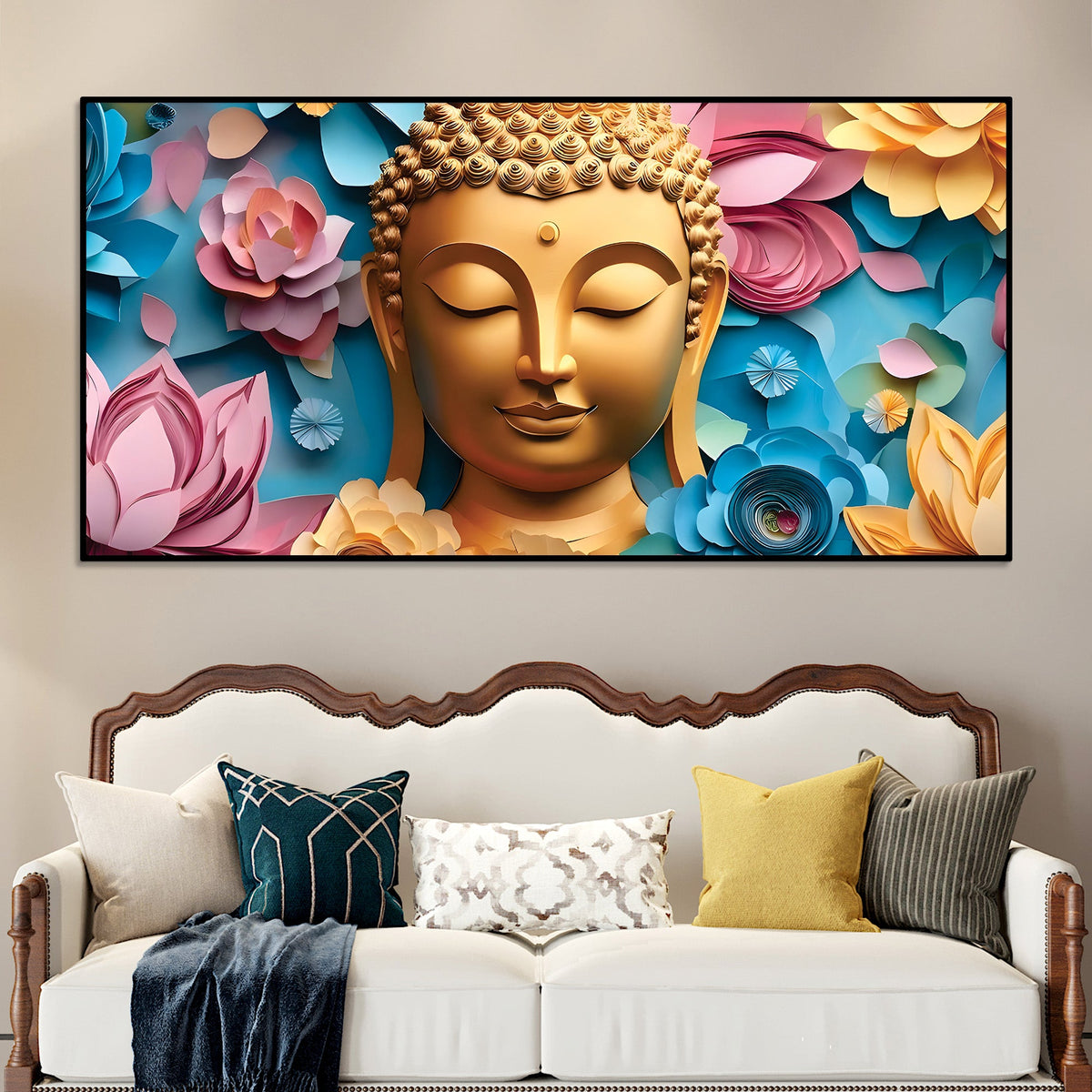 Contemporary Buddha Painting for Wall Styling