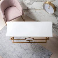 Contemporary Console Table in Geometric Pattern Design