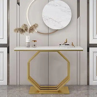 Contemporary Console Table with Bold Geometric Design