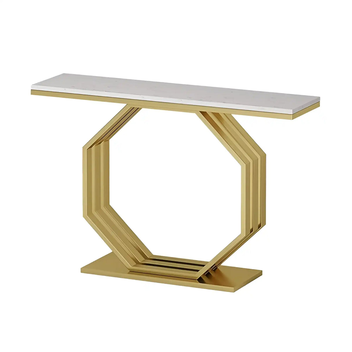 Contemporary Console Table with Bold Geometric Design