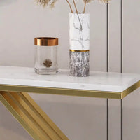 Contemporary Console Table with Bold Geometric Design