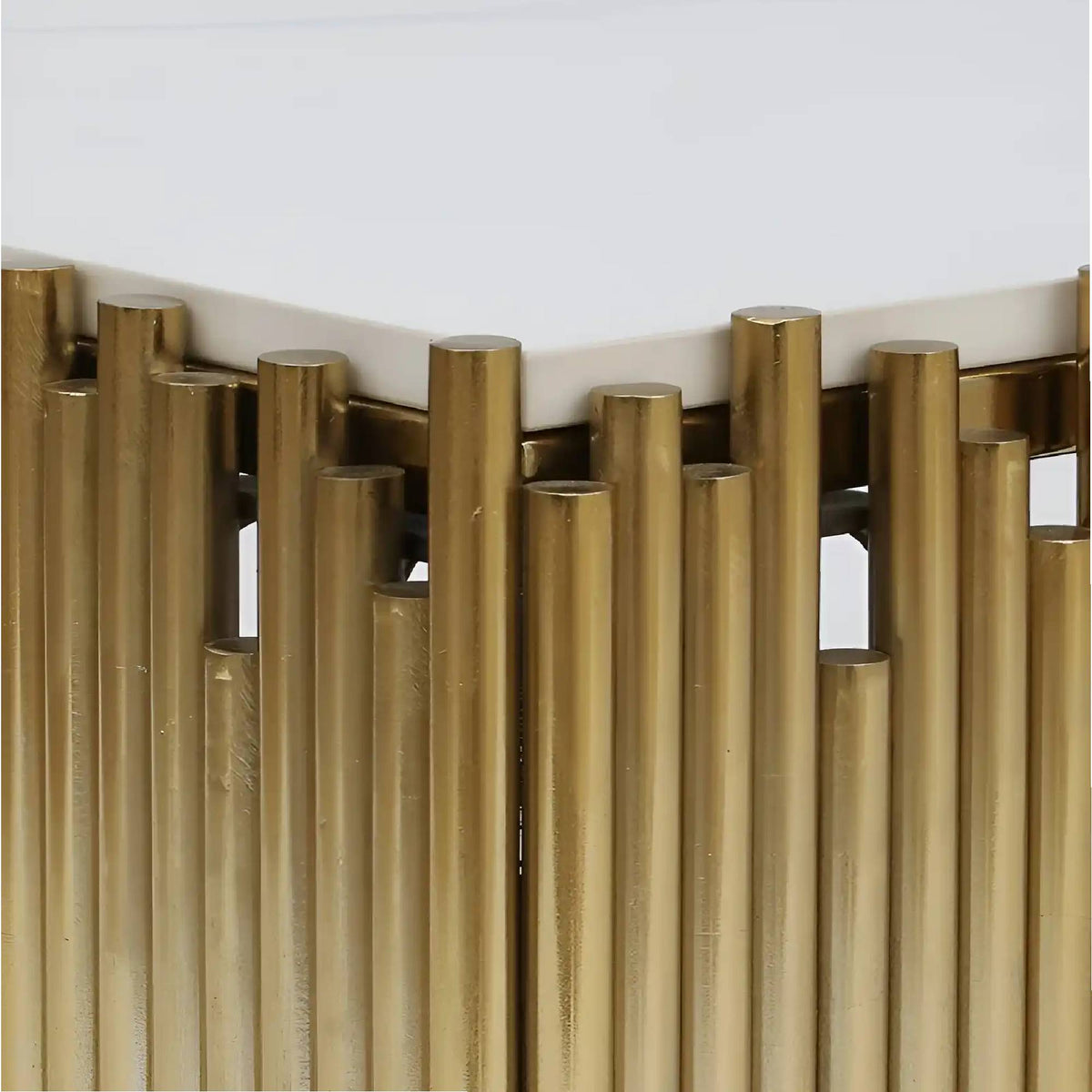 Contemporary Designer Center Table with Dual-Tier Shelving