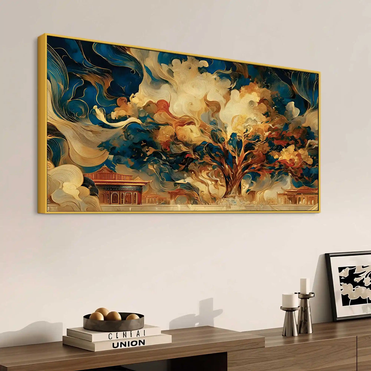 Creative Abstract Tree Canvas Wall Art Painting for Modern Interior Decor