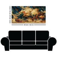 Creative Abstract Tree Canvas Wall Art Painting for Modern Interior Decor