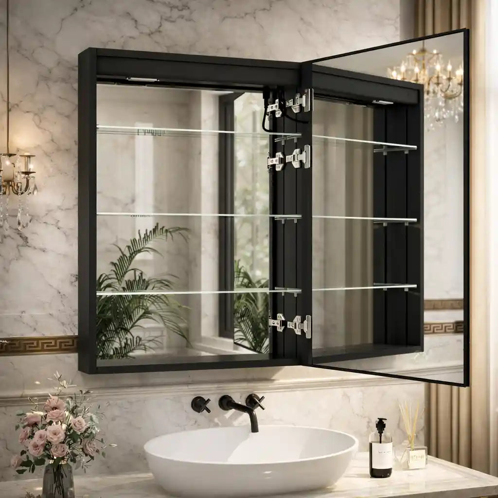 Daylight LED Mirror Cabinet with Touch Sensor and Minimalist Design
