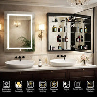 Daylight LED Mirror Cabinet with Touch Sensor and Minimalist Design