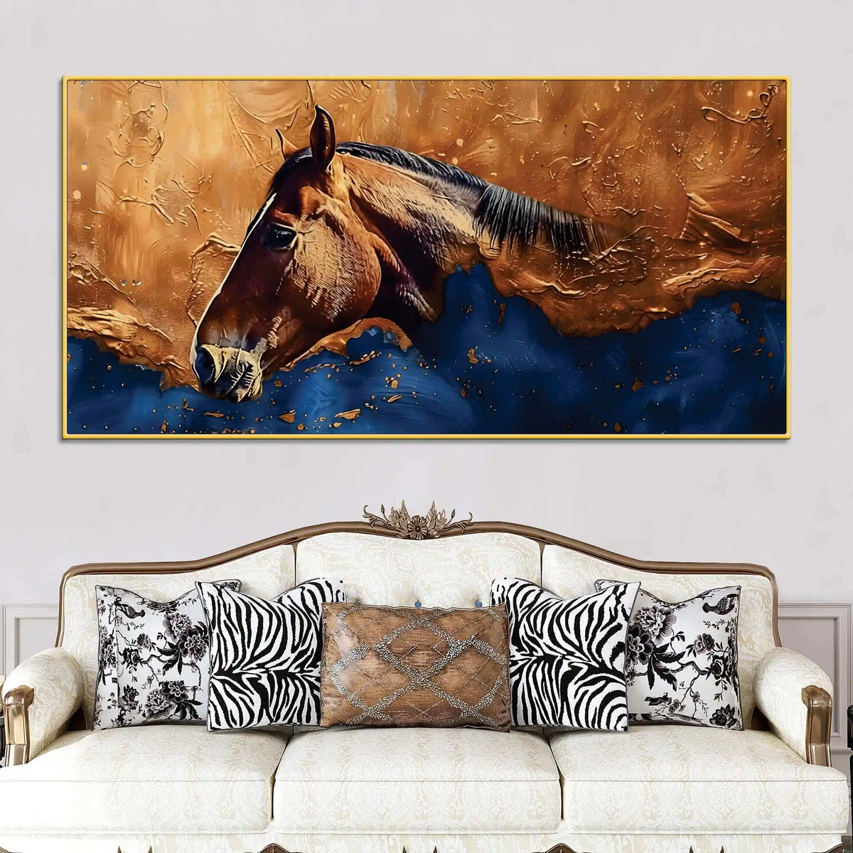 Decorative Abstract Horse Canvas Wall Painting