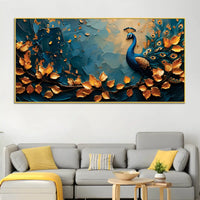Decorative Abstract Peacock Canvas Wall Art Painting