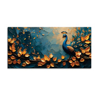 Decorative Abstract Peacock Canvas Wall Art Painting