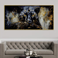 Decorative Black Panther Canvas Painting for Home Decor