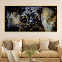 Decorative Black Panther Canvas Painting for Home Decor