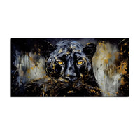 Decorative Black Panther Canvas Painting for Home Decor