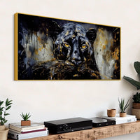 Decorative Black Panther Canvas Painting for Home Decor