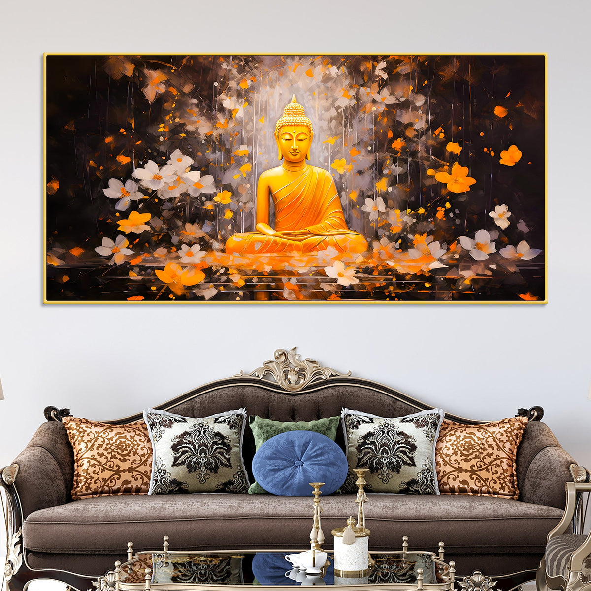 Decorative Buddha Canvas Wall Painting for Premium Home Styling