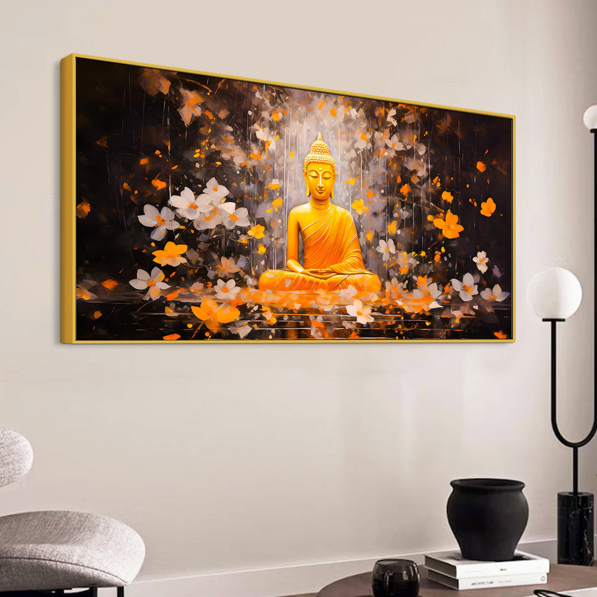 Decorative Buddha Canvas Wall Painting for Premium Home Styling